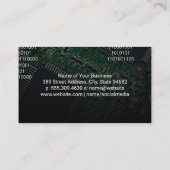 Coderen | Computer Microchip Processor Visitekaartje (Achterkant)