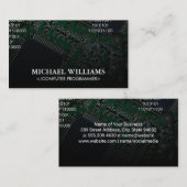 Coderen | Computer Microchip Processor Visitekaartje (Voorkant / Achterkant)