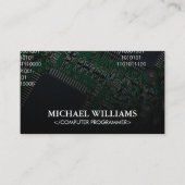 Coderen | Computer Microchip Processor Visitekaartje (Voorkant)