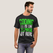 Coderen is als magie, maar dan echt t-shirt (Voorkant volledig)