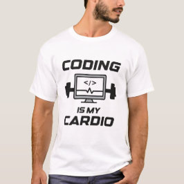 Coderen Is Mijn Cardio – Grappige Programmeur  T-shirt