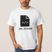 Coderend shirt voor coderende programmeurs (Voorkant)