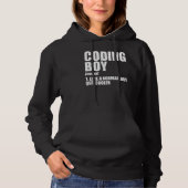 Codering Boy Definition Noun Software Developer Pr Hoodie (Voorkant)