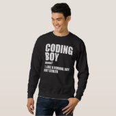 Codering Boy Definition Noun Software Developer Pr Trui (Voorkant volledig)