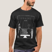 Codering Chinese Hanzi Coder Engineer Software Dev T-shirt (Voorkant)
