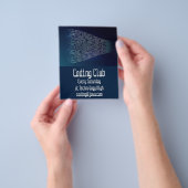 Codering Club Codekamp voor kinderen Flyer (Hand)