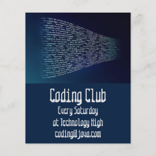 Codering Club Codekamp voor kinderen Flyer
