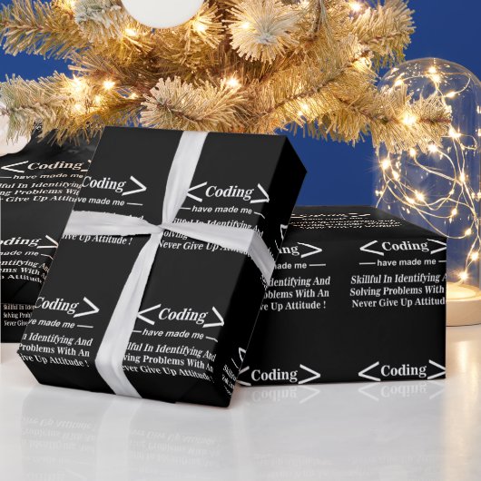 Codering Coder Programmer Coding Cadeaupapier (Feestdagen)