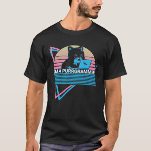 Codering Coder Retro Programmeur Ik ben een Progra T-shirt