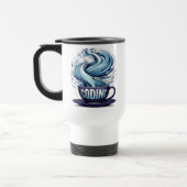 Codering Coffee Cup Binary Stream Reisbeker (Links)