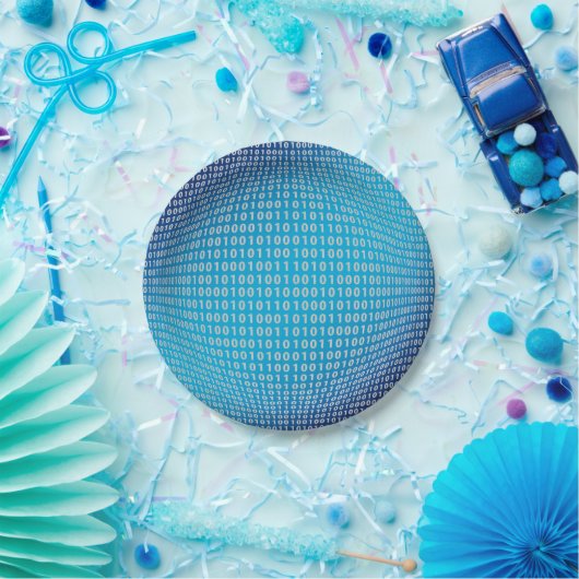 Codering (Cyber World) Papieren Bordje (Feest)