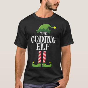 Codering Elf Matching Familie Groep Kerstfeest T T-shirt