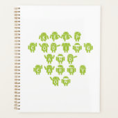 Codering en doorgaan (Bug Droid Font Shoutout) Planner (Voorkant)