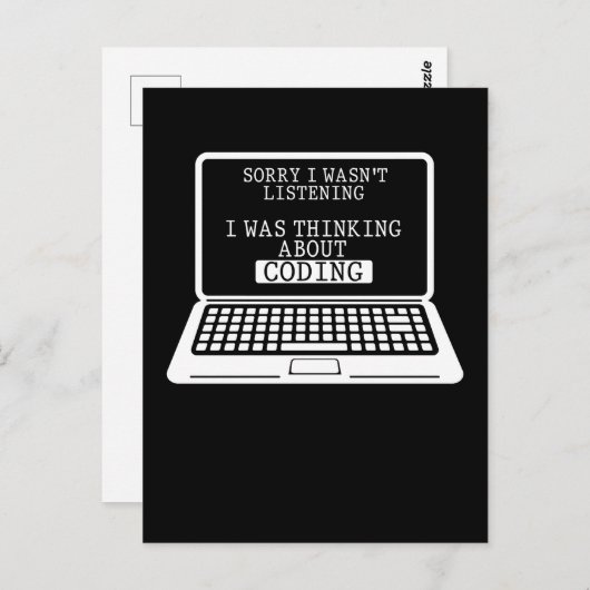 Codering Fun Computer Engineer Funny Programmer Briefkaart (Voorkant / Achterkant)