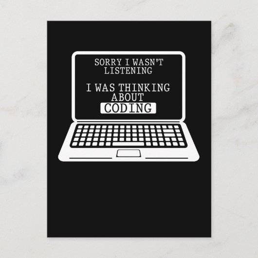 Codering Fun Computer Engineer Funny Programmer Briefkaart (Voorkant)