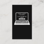 Codering Fun Computer Engineer Funny Programmer Visitekaartje (Voorkant)