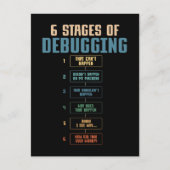 Codering Humor Foutopsporing Programmering Bug Cod Briefkaart (Voorkant)