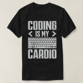 Codering is mijn audio Computer Science Admin prog T-shirt (Design voorkant)