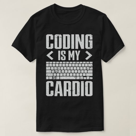 Codering is mijn audio Computer Science Admin prog T-shirt (Design voorkant)