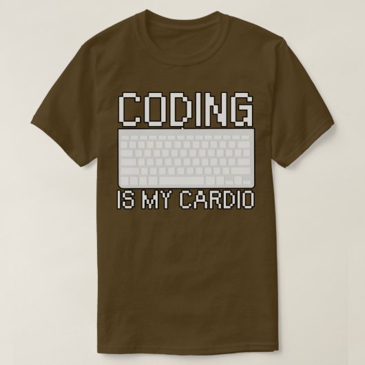 Codering is mijn cardio t-shirt (Design voorkant)