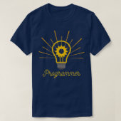 Codering is mijn supermacht programmeur lightbulb t-shirt (Design voorkant)