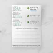 Codering Kaart voor kinderen (JavaScript programma (Binnen)