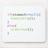 Codering of bestelling bewaren muismat (Voorkant)