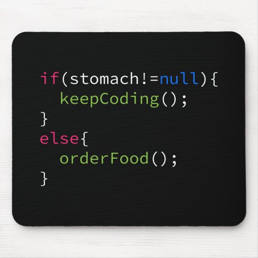 Codering of bestelling bewaren muismat (Voorkant)