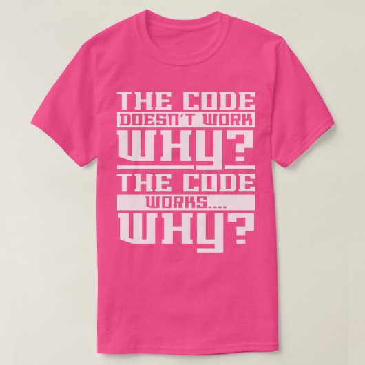 Codering van computerprogrammeur t-shirt (Design voorkant)