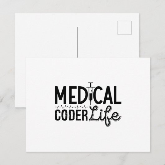 Codering van ICD-programma voor medisch assistent Briefkaart (Voorkant / Achterkant)