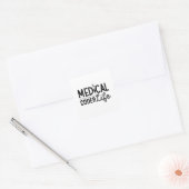 Codering van ICD-programma voor medisch assistent Vierkante Sticker (Envelop)