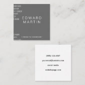 Codering Vierkante Visitekaartje (Voorkant / Achterkant)