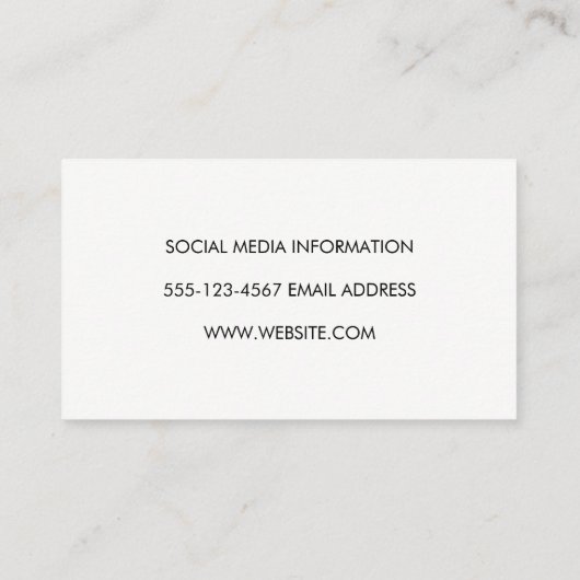 Codering Visitekaartje (Achterkant)