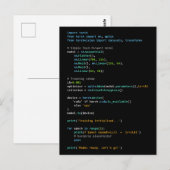 Coderingshumor - Ontwikkelaarslogica en technisch Briefkaart (Voorkant / Achterkant)
