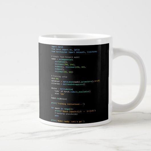 Coderingshumor - Ontwikkelaarslogica en technisch  Grote Koffiekop (Rechts)