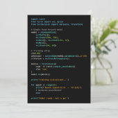 Coderingshumor - Ontwikkelaarslogica en technisch  Kaart (Staand voorkant)