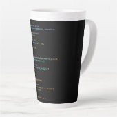 Coderingshumor - Ontwikkelaarslogica en technisch  Latte Mok (Rechterhoek)