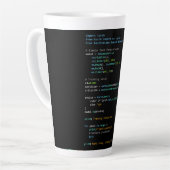 Coderingshumor - Ontwikkelaarslogica en technisch  Latte Mok (Linkerhoek)