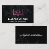 Coderingspictogram | printplaat visitekaartje (Voorkant / Achterkant)