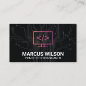 Coderingspictogram | printplaat visitekaartje (Voorkant)