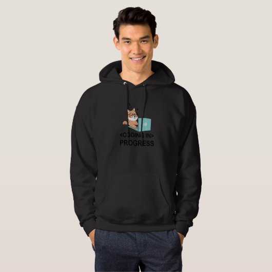 Coderingsprogramma Computer Nerd Hoodie (Voorkant volledig)