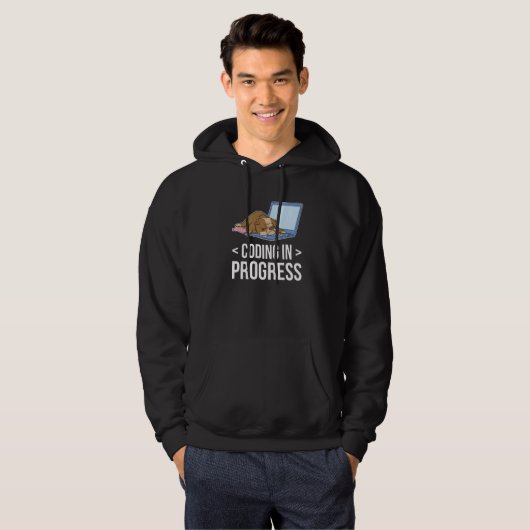 Coderingsprogramma Computer Nerd Hoodie (Voorkant volledig)