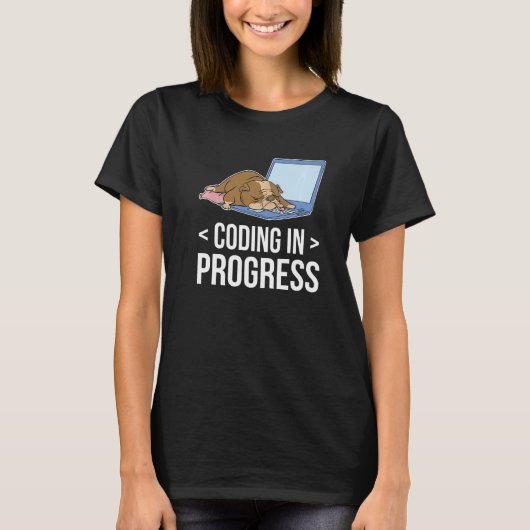 Coderingsprogramma Computer Nerd T-shirt (Voorkant)