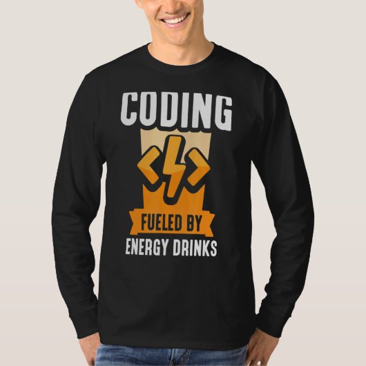 Coderingsprogramma voor energie-Drinken T-shirt (Voorkant)