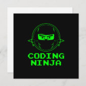 Coderingsprogramma voor Ninja Coder Programmer Kaart (Voorkant / Achterkant)