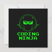 Coderingsprogramma voor Ninja Coder Programmer Kaart (Voorkant)