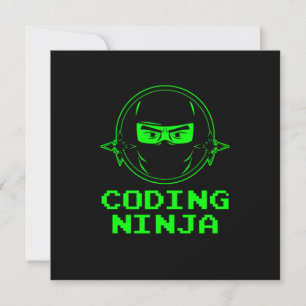 Coderingsprogramma voor Ninja Coder Programmer Kaart