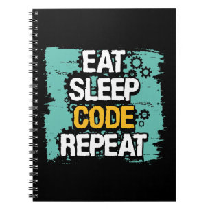 Coderleven:Eet, Slaap, Code Herhalen Notitieboek