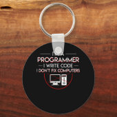 Coderprogrammeur Schrijven Code niet bevestigen Co Sleutelhanger (Voorkant)