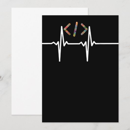 Coders Funny | Codering computersoftwareprogramma' Bedankkaart (Voorkant / Achterkant)